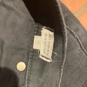 MADEWELL HIGH RISE SLIM BOYFRIEND JEAN 25